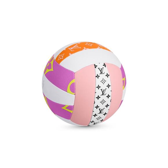 Louis Vuitton SS20 Pink White Black Monogram Giant Volleyball Purple Net Bag - Picture 9 of 16